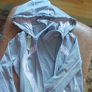 Lululemon Athletica Mauve Striped Hoodie